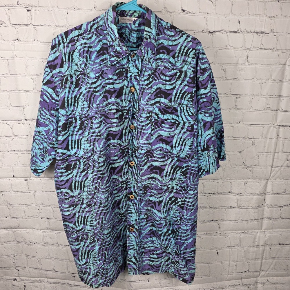 Vintage Men's Asylum Down‎ Button-Up Nevada City, California  XL